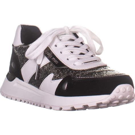 michael kors amanda trainers black|michael kors sneakers for women.